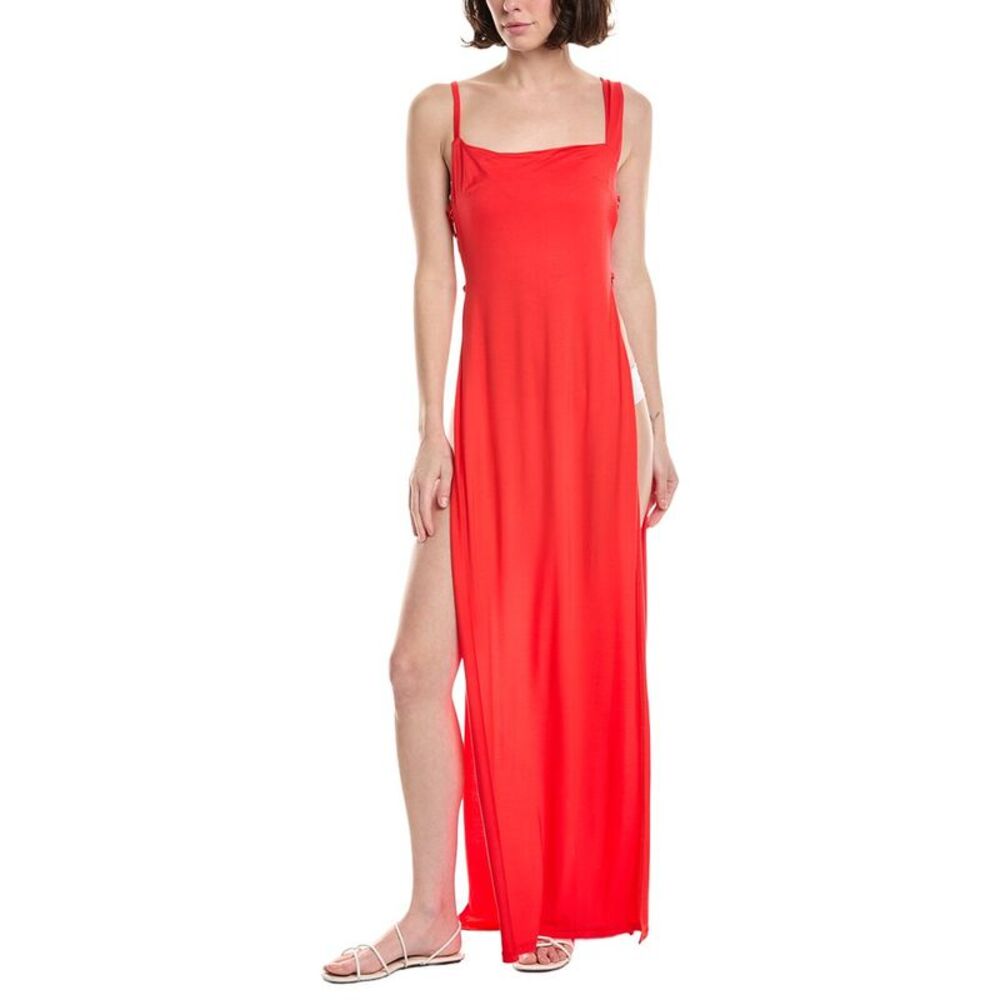 Riot Womens  Monroe Maxi Cover-Up Dress, Yellow